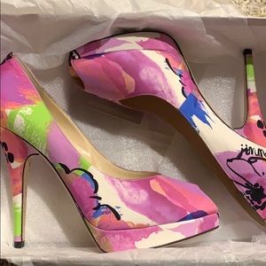 Jimmy Choo Multicolor Floral Heels